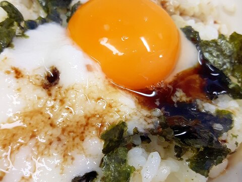 簡単！卵かけご飯with長芋のとろろ＋焼き海苔♪